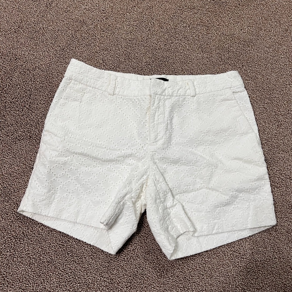 White Eyelet Shorts